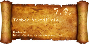 Tombor Viktória névjegykártya