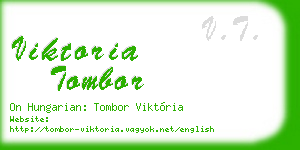 viktoria tombor business card